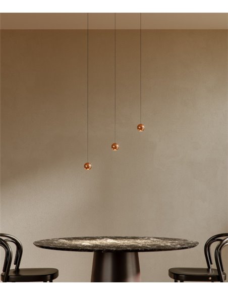 Bora pendant lamp - Beneito & Faure - Modern lamp Ø 7 cm, LED 2700K/3000K