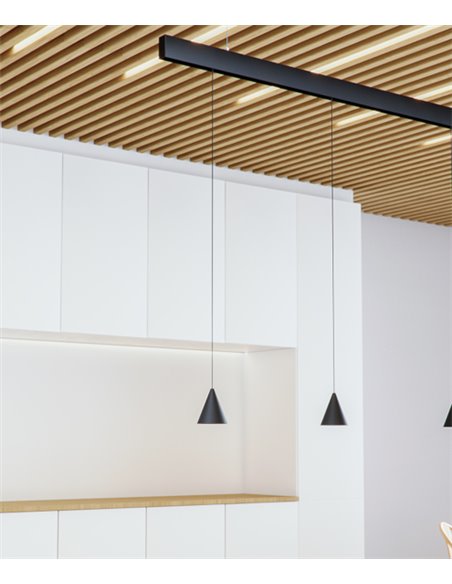 Zoe magnetic track pendant light 48V - Beneito & Faure - LED decorative lamp 2700K/3000K, Ø 7,2 cm