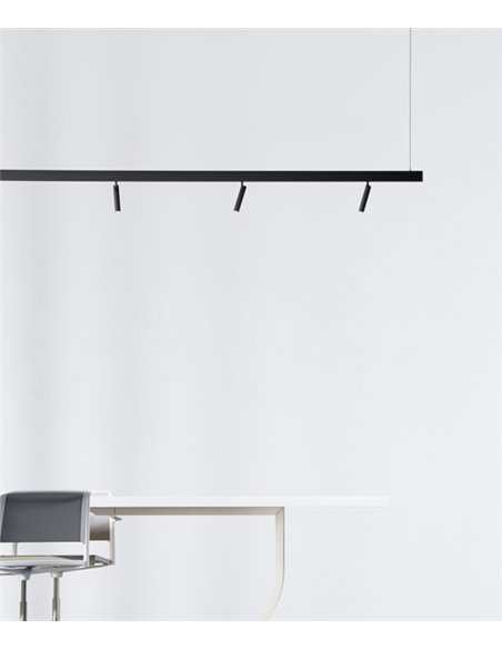 Alp 48V magnetic track light - Beneito & Faure - Adjustable spotlight LED 2700K / 3000K, Aluminium black or white