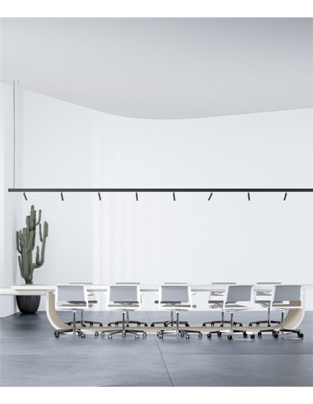 Alp 48V magnetic track light - Beneito & Faure - Adjustable spotlight LED 2700K / 3000K, Aluminium black or white