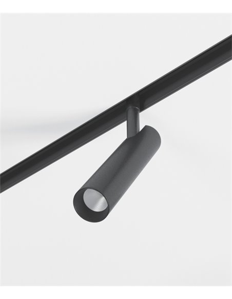 Alp 48V magnetic track light - Beneito & Faure - Adjustable spotlight LED 2700K / 3000K, Aluminium black or white