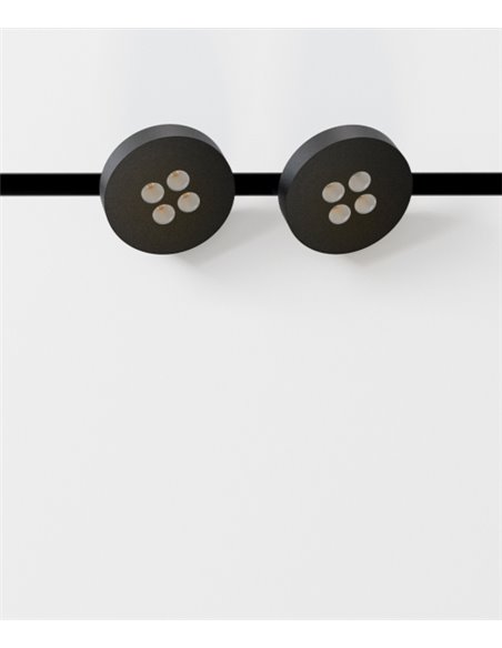 Cookie 48V magnetic track spotlight - Beneito & Faure - LED lamp 2700K or 3000K, Aluminium white or black