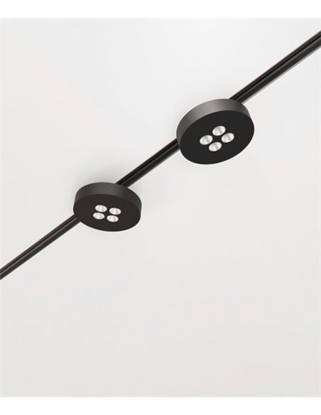 Cookie 48V magnetic track spotlight - Beneito & Faure - LED lamp 2700K or 3000K, Aluminium white or black