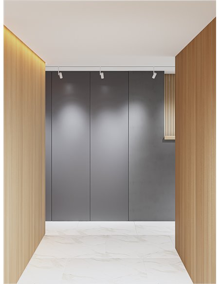 48V Dot track spotlight - Beneito & Faure - LED lamp 2700K/3000K, Adjustable head 355º, Finishes: white/black