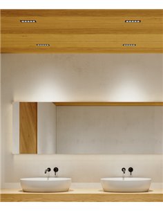 Tram 5 recessed ceiling light - Beneito & Faure - Tuya Technology, Adjustable colour temperature: 2.700K-6.000K