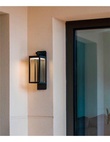 Lámpara LED aplique clásica gris oscuro – Kerala – Faro