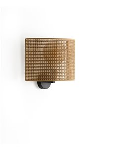 Kanatan wall light - Massmi - Gratting shade, 1xE27 2