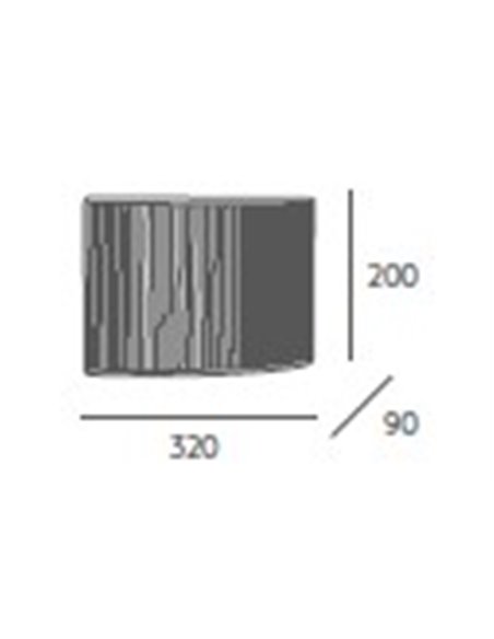 Simplicity wall light - Massmi - Decorative wall light, Cotton lampshade, 1xE27