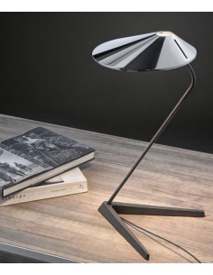 Lámpara de mesa LED en cromo con interruptor proxy dimmer - Nón Lá - Bover 2