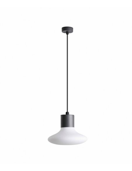 Outdoor ceiling pendant Blubs - Faro - Aluminium Dark grey, IP44