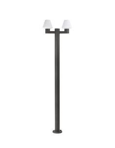 Mistu outdoor street lamp - Faro - Dark grey lamp, IP44, 215 cm 2