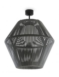 Lámpara de techo de exterior de ratán Nell – Novolux Lighting Grafito 2