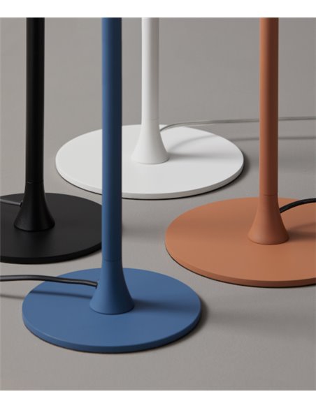 Petit floor lamp - Massmi - Conical lampshade in translucent cotton, Height: 176 cm