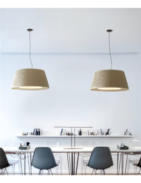 Versus pendant light - Massmi - Silk ribbon lampshade, Available in 3 sizes