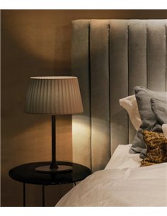Versus table lamp - Massmi - Silk ribbon lampshade, Height: 39 cm