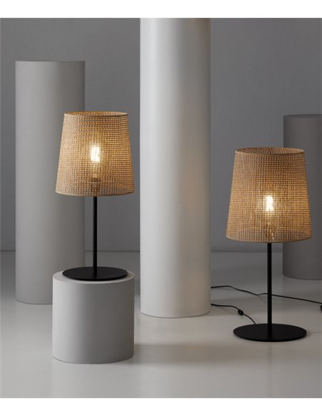 Kanatan table lamp - Massmi - Gratting shade light, Height: 62 cm