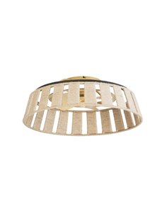 Mim ceiling fan with light - FORLIGHT - DC fan with natural cord, 6 speeds, Suitable for outdoor use, Dimmable light colour, LED 2