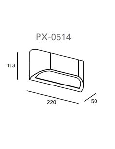 Dual outdoor wall light - FORLIGHT - Anthracite outdoor wall light anthracite, dimmable LED Smart RGB, Length: 22 cm 2