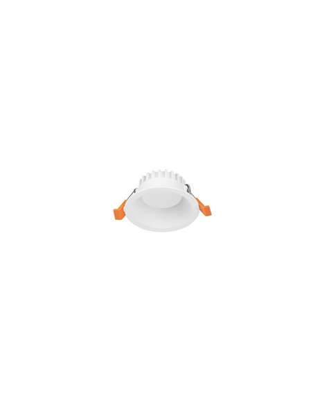 Jet recessed downlight - FORLIGHT - Round ceiling lamp in white aluminium, LED 3000K or 4000K, 4 sizes