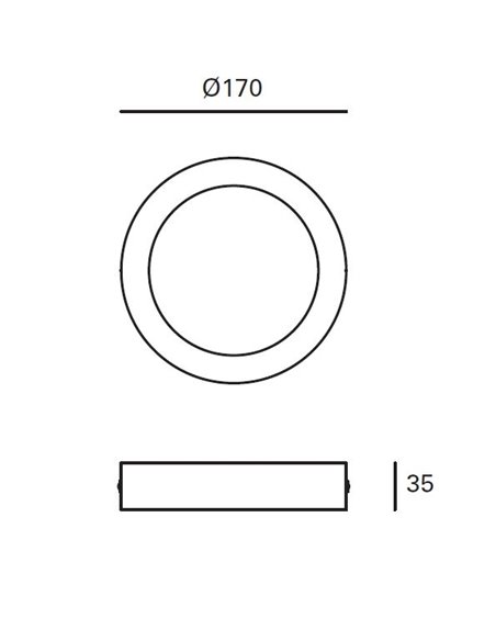 Easy Surface ceiling light - FORLIGHT - White aluminium ceiling light, LED 3000K or 4000K, 4 sizes Easy Surface ceiling light - FORLIGHT - White aluminium ceiling light, LED 3000K or 4000K, 4 sizes