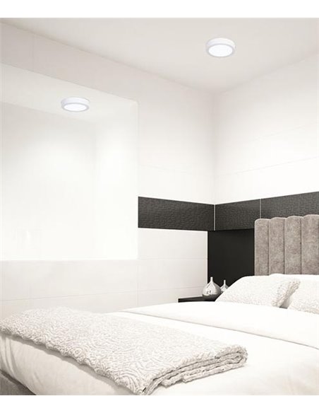 Easy Surface ceiling light - FORLIGHT - White aluminium ceiling light, LED 3000K or 4000K, 4 sizes Easy Surface ceiling light - FORLIGHT - White aluminium ceiling light, LED 3000K or 4000K, 4 sizes