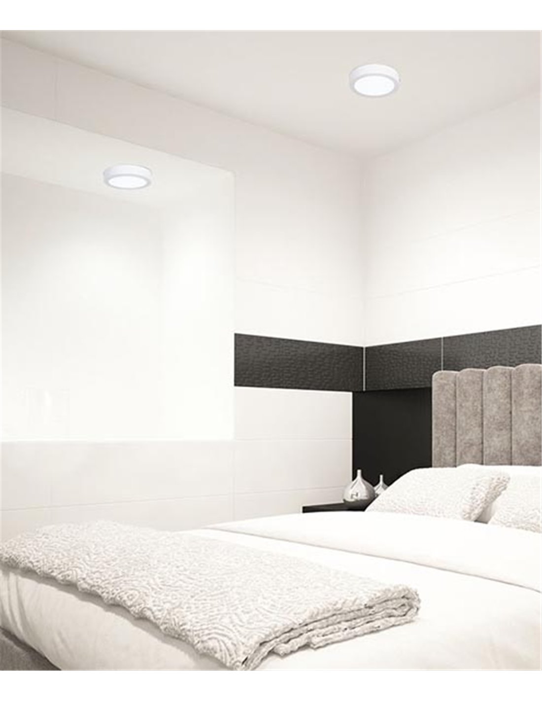 Easy Surface ceiling light - FORLIGHT - White aluminium ceiling light, LED 3000K or 4000K, 4 sizes Easy Surface ceiling light - FORLIGHT - White aluminium ceiling light, LED 3000K or 4000K, 4 sizes