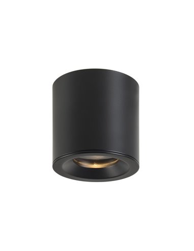 Fab ceiling light - FORLIGHT - Cylindrical ceiling light GU10, Finishes: white and black, Diameter: 8,5 cm