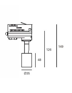 Key three-phase track light - FORLIGHT - Modern directional white spotlight, GU10 2