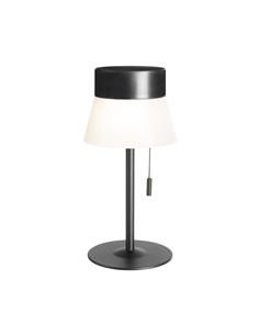 Deco outdoor table lamp - FORLIGHT - Black solar lamp, dimmable LED 3000K, USB 2