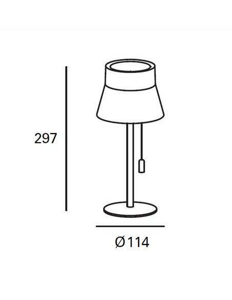 Deco outdoor table lamp - FORLIGHT - Black solar lamp, dimmable LED 3000K, USB