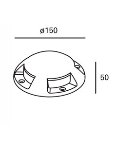 Up outdoor floor lamp - FORLIGHT - Aluminium anthracite finish, LED 3000K, Diameter: 15 cm 2