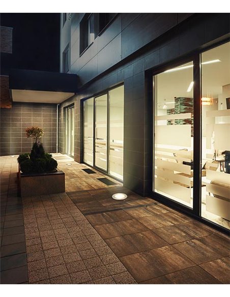 Ringo outdoor floor lamp - FORLIGHT - Stainless steel spotlight, GU10 IP65/67, Diameter: 11 cm