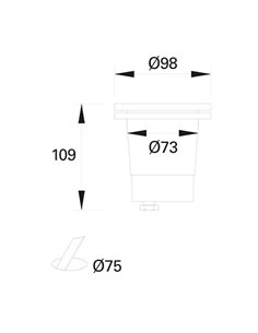 Tidian outdoor floor lamp - FORLIGHT - Black GU10 spotlight, Suitable for saline environments, Diameter: 9,8 cm 2