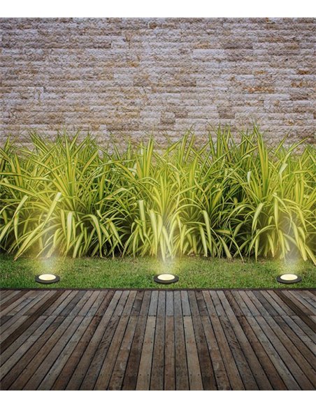 Tidian outdoor floor lamp - FORLIGHT - Black spotlight E27, Suitable for saline environments, Diameter: 17,2 cm