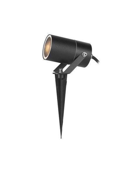 Hit outdoor stake light - FORLIGHT - Black aluminium spotlight, GU10 IP65