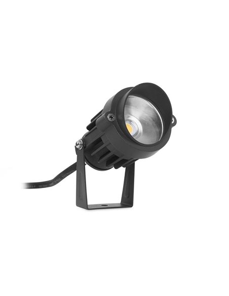 Minimal outdoor stake light - FORLIGHT - Black modern spotlight, LED 3000K or 4000K