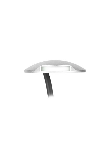 Way outdoor wall and floor recessed light - FORLIGHT - Grey aluminium lamp, LED 3000K 27 lm