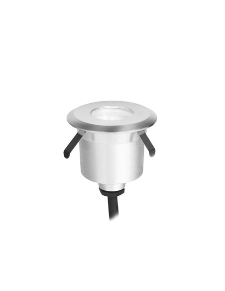 Senya recessed wall light - FORLIGHT - Outdoor spotlight in grey aluminium, LED 3000K, 2 sizes