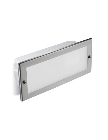 Tamesis outdoor recessed light - FORLIGHT - Aluminium wall light, E27 IP44, Cover included