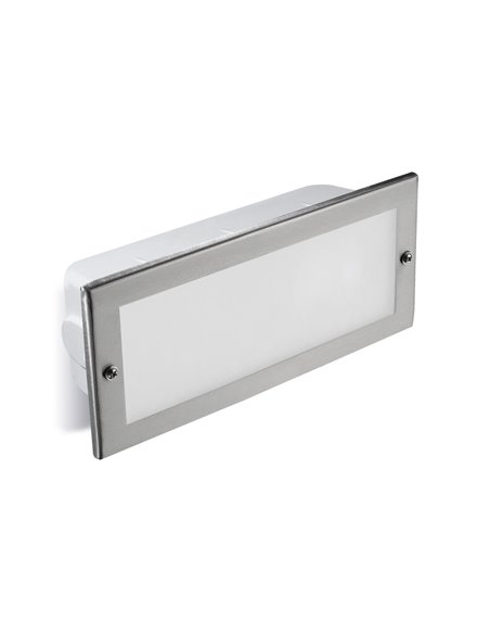 Tamesis outdoor recessed light - FORLIGHT - Aluminium wall light, E27 IP44, Cover included