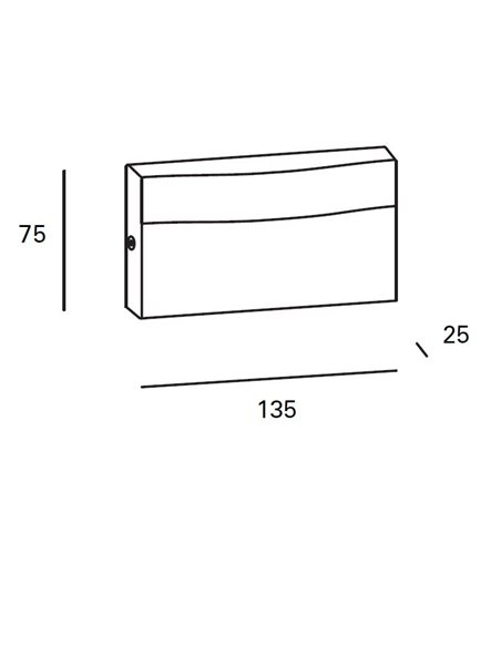 Hide outdoor wall light - FORLIGHT - Modern wall light with anthracite finish, PRO LED 4000K 8,2W, Suitable for saline environme