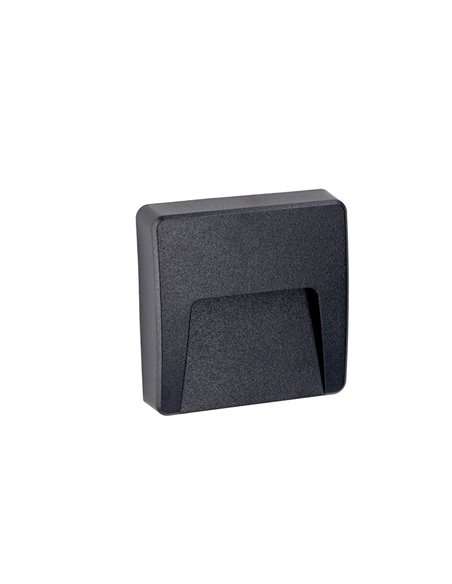 Grove outdoor wall light - FORLIGHT - Modern wall light with 3 coloured covers included, LED 4000K 300 lm, Dimensions: 12 cm