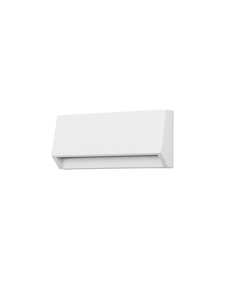 Grove outdoor wall light - FORLIGHT - Rectangular wall light with 3 coloured covers included, LED 4000K, Suitable for salty envi