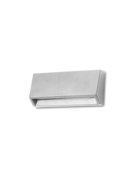 Grove outdoor wall light - FORLIGHT - Rectangular wall light with 3 coloured covers included, LED 4000K, Suitable for salty envi