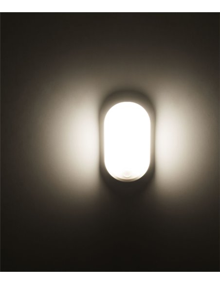 Moo outdoor wall light - FORLIGHT - White wall light, dimmable LED 3000K/4000K/6000K, Height: 21 cm