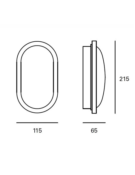New Flash outdoor wall light - FORLIGHT - Modern lamp in 2 colours, LED 1500 lm 3000K