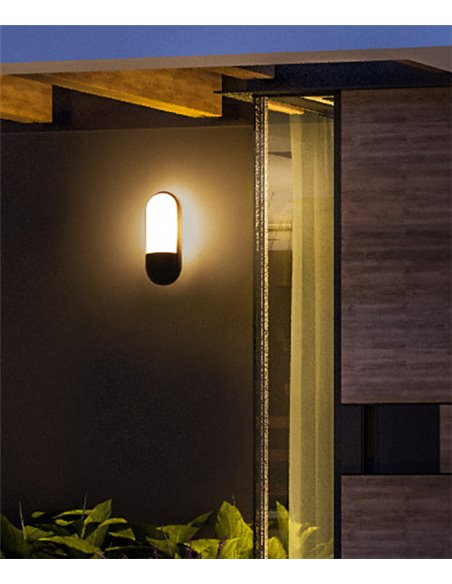 Vit outdoor wall light - FORLIGHT - Wall light with two selectable frames, Height: 24 cm