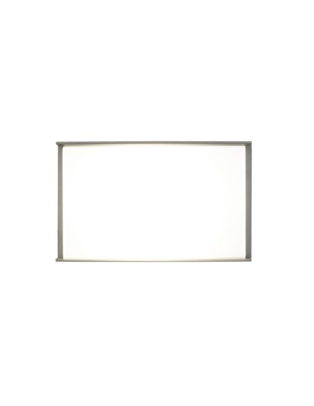 Block outdoor wall light - FORLIGHT - Anthracite finish aluminium wall light, 4000K 9,7W LED IP65