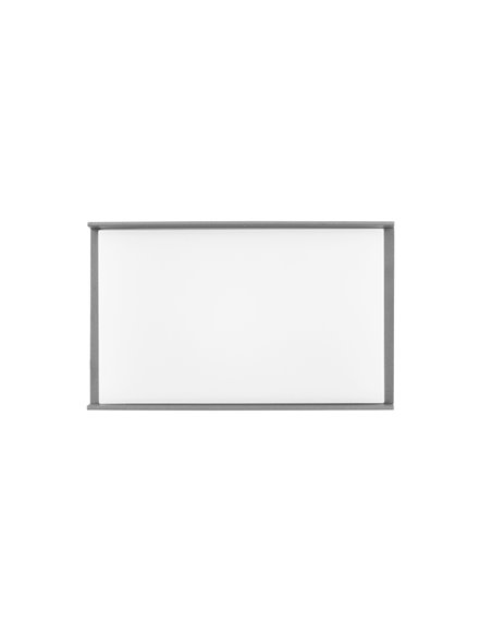 Block outdoor wall light - FORLIGHT - Anthracite finish aluminium wall light, 4000K 9,7W LED IP65