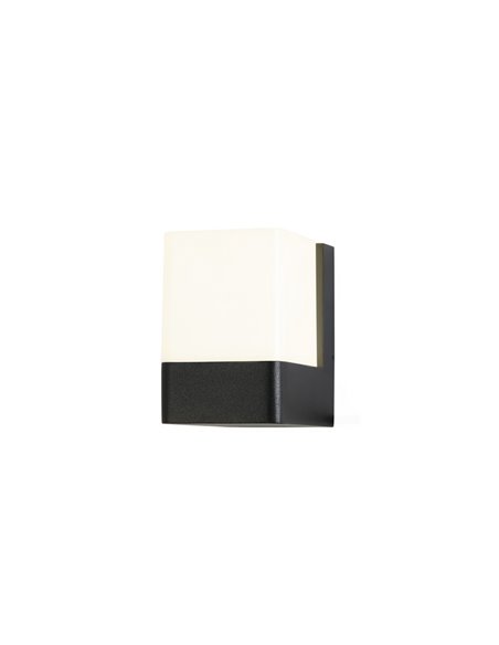 Opalo outdoor wall light - FORLIGHT - Black finish, LED 3000K 9,4W 975 lm